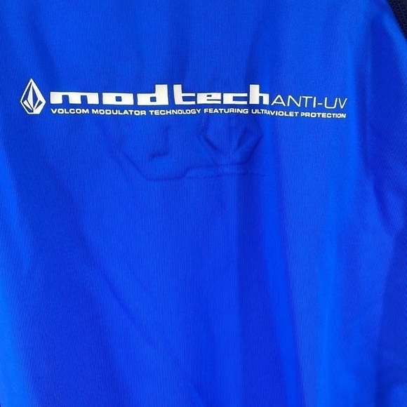 VOLCOM swim shirt rash guard anti uv mod tech uv ultra violet protection sz lg - Picture 6 of 8